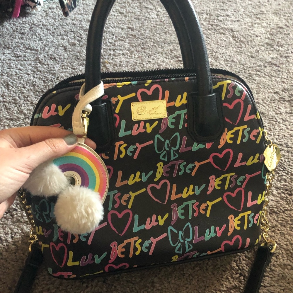 Betsey Johnson Luv Betsey rainbow purse